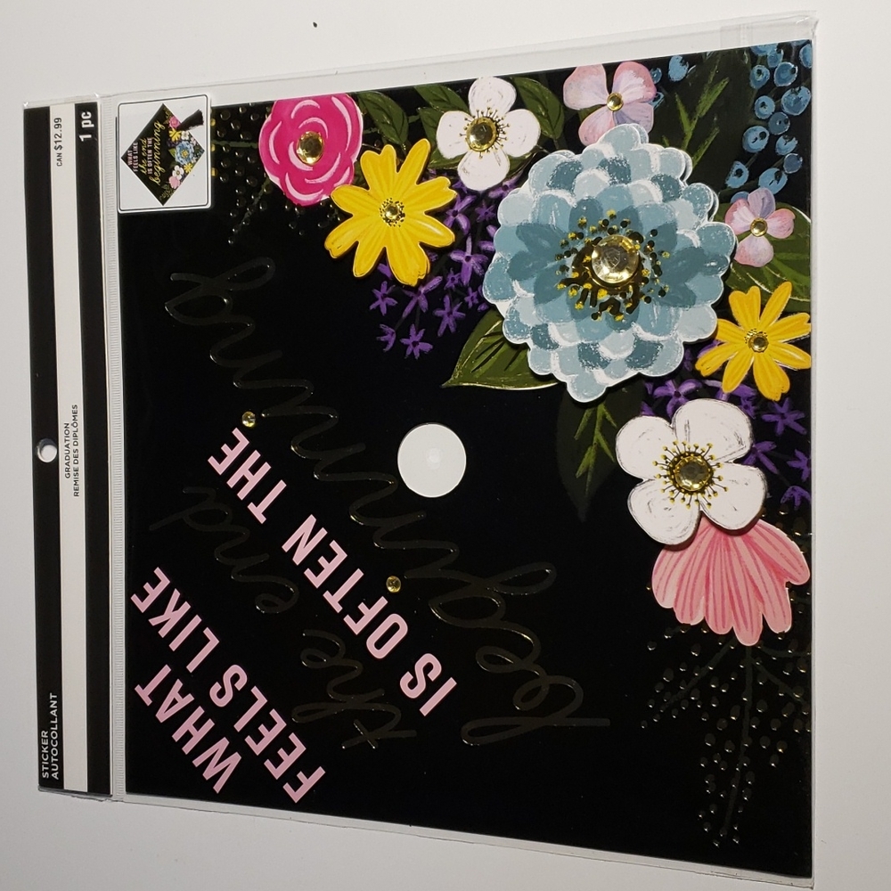 Graduation cap sticker